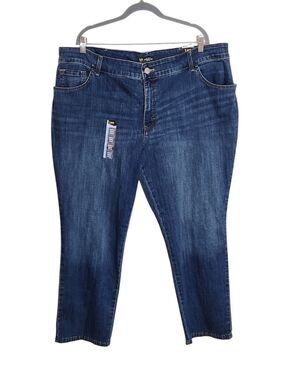 Lee Straight Leg Relaxed Fit Jeans Size 22W Petite NWT